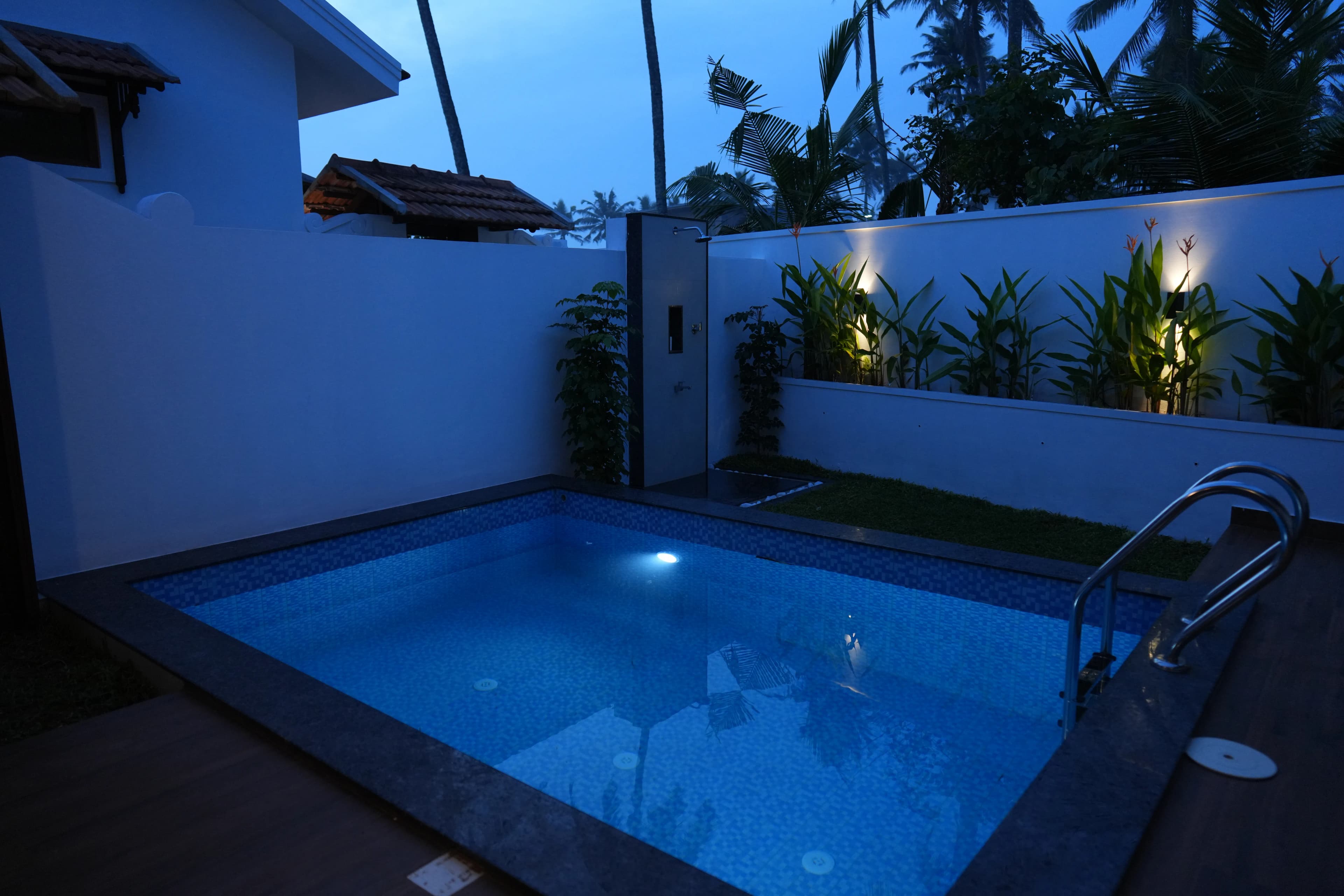 Villa Pool at Night